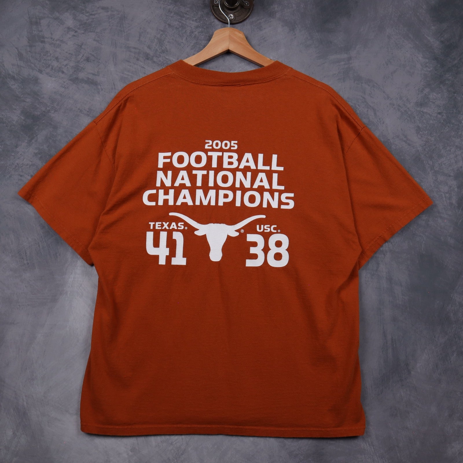 2005 Burnt Orange Texas Longhorns Football National Champions Shirt 5846