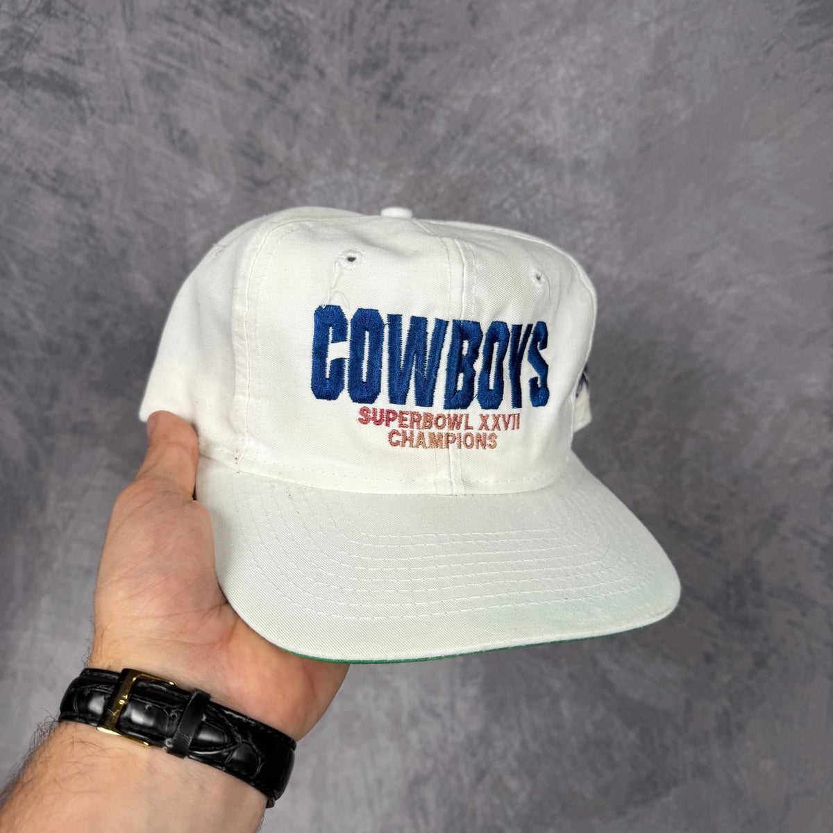 1993 White Dallas Cowboys Superbowl XXVII Champions Snapback Hat 6848