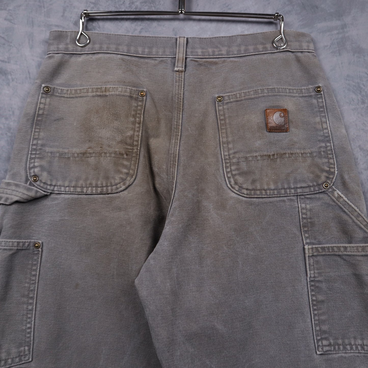 00s Grey Carhartt Double Knee Carpenter Work Pants 5060