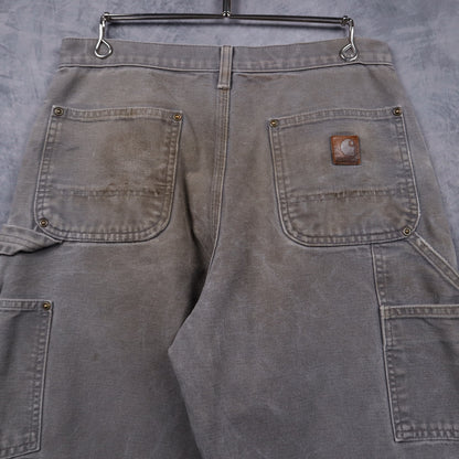 00s Grey Carhartt Double Knee Carpenter Work Pants 5060