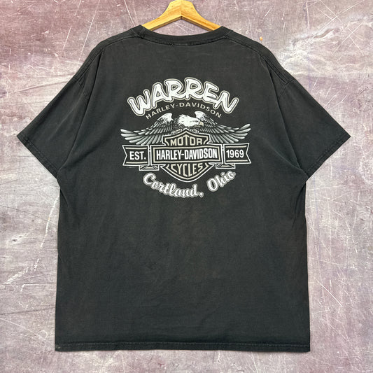 00s Faded Black Harley Davidson Shirt 3205