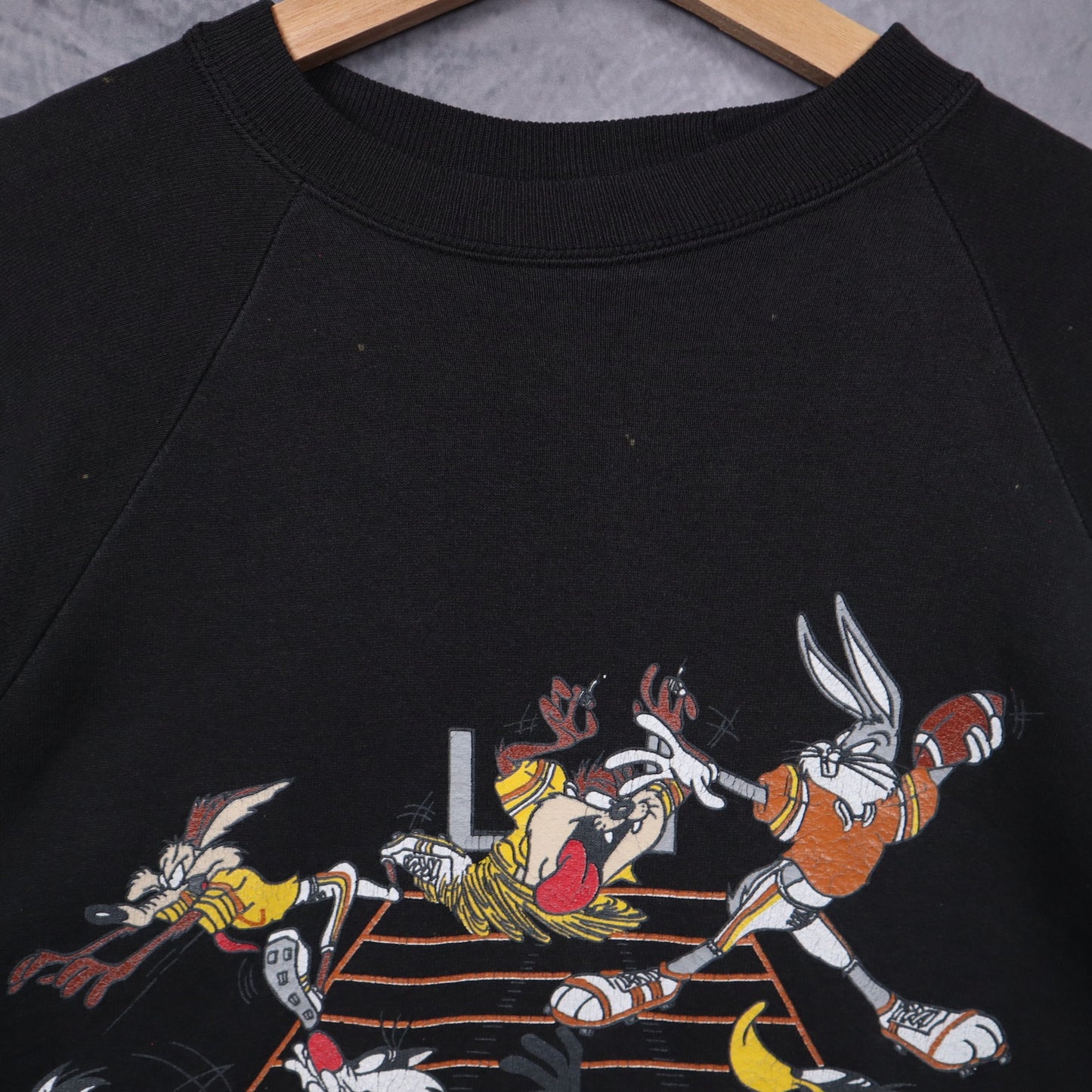 1996 Black Texas Longhorns Looney Tunes Crewneck Sweatshirt 5703