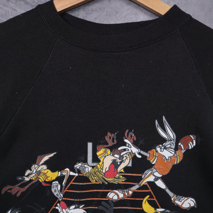 1996 Black Texas Longhorns Looney Tunes Crewneck Sweatshirt 5703