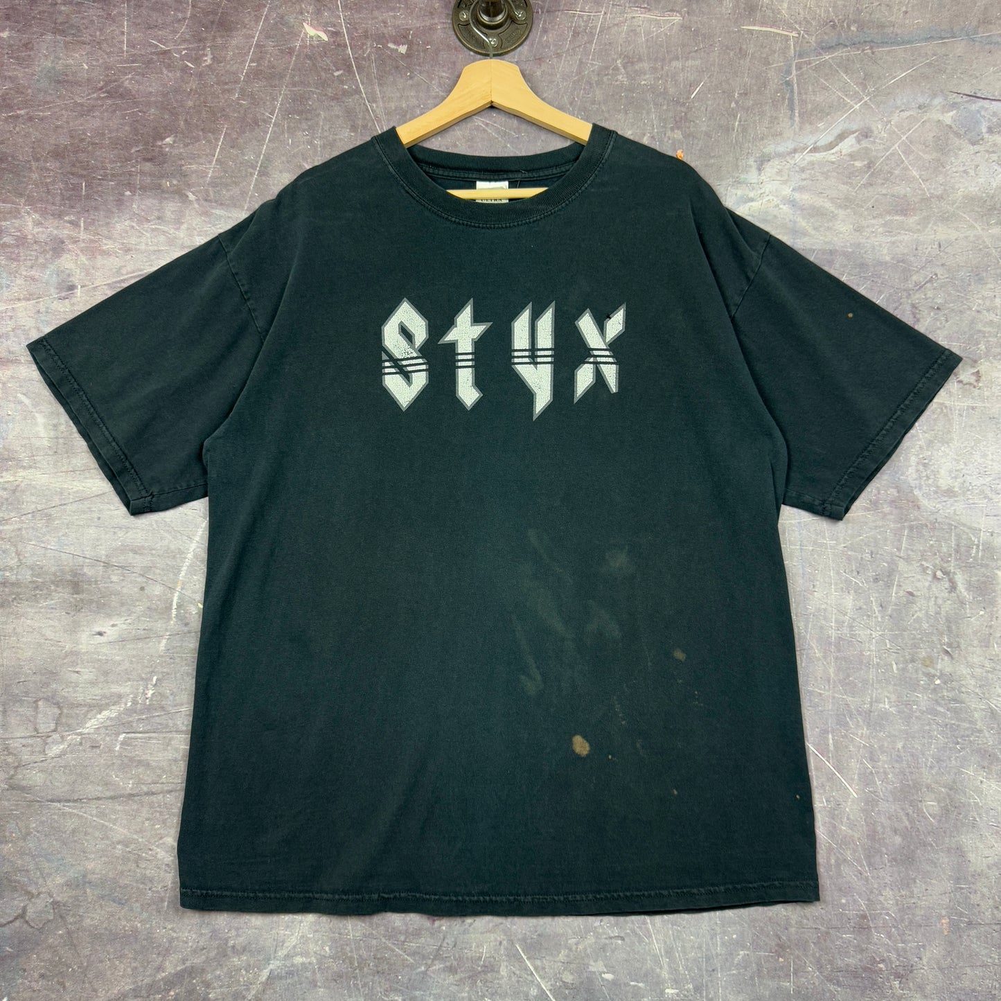 Early 00s Black Styx 600 Shows In 5 Years Graphic Shirt XL 1176