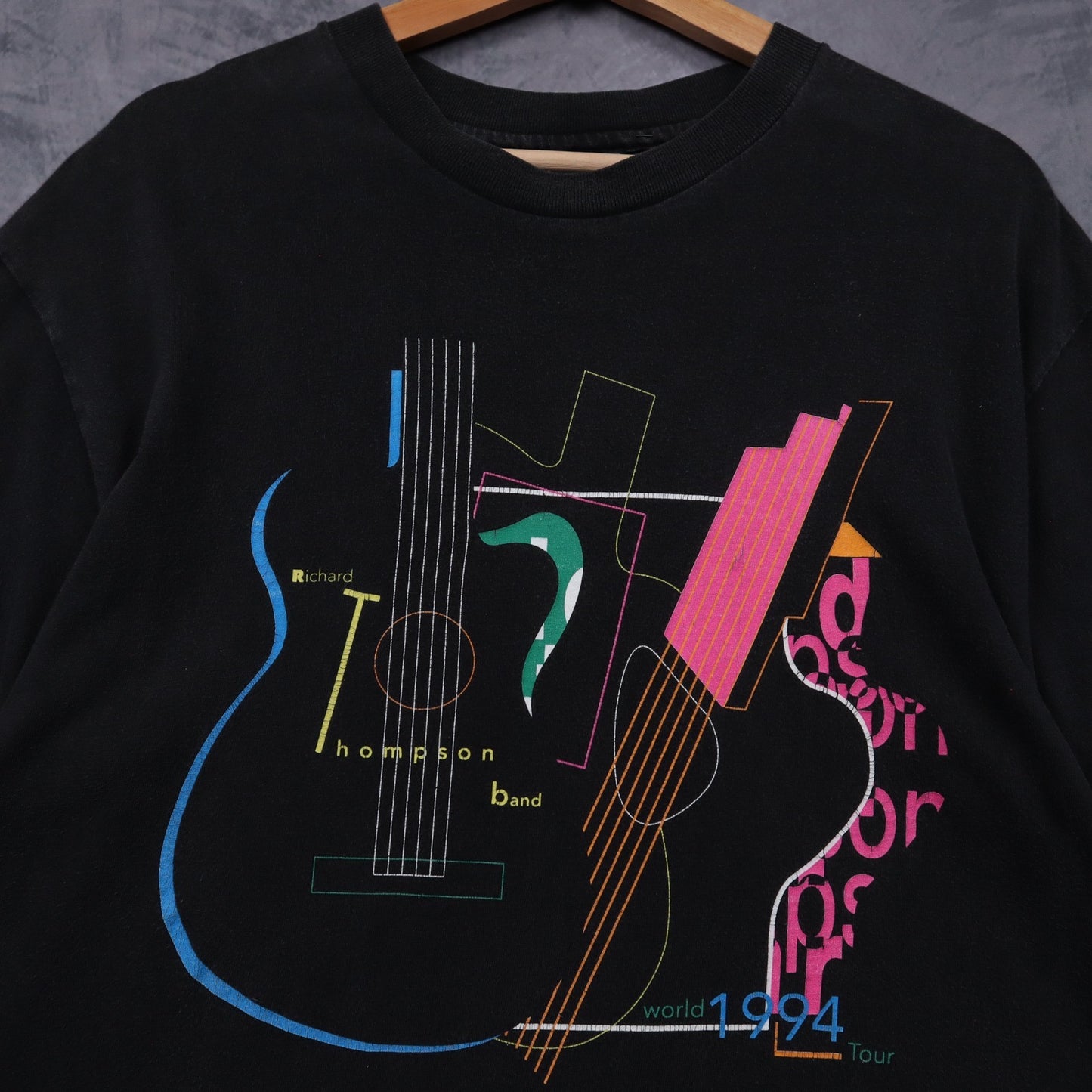 1994 Black Richard Thompson Band World Tour Shirt 4670