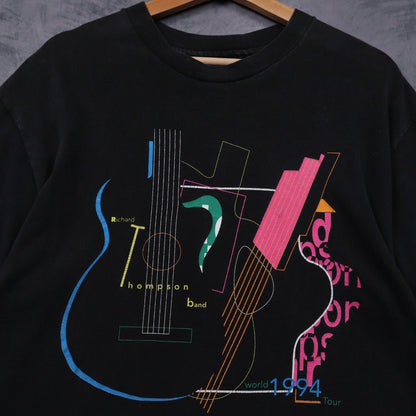 1994 Black Richard Thompson Band World Tour Shirt 4670