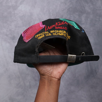 1996 Black Iron Kids Bread USA Olympics Snapback Hat 5616