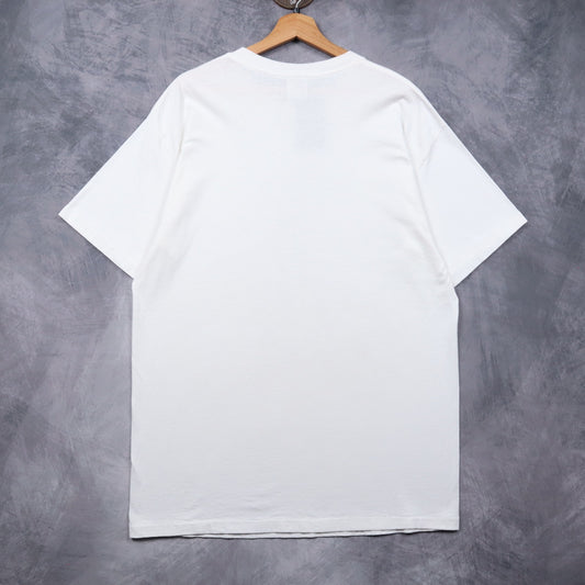 90s White Blondie Band Photo Shirt 4952
