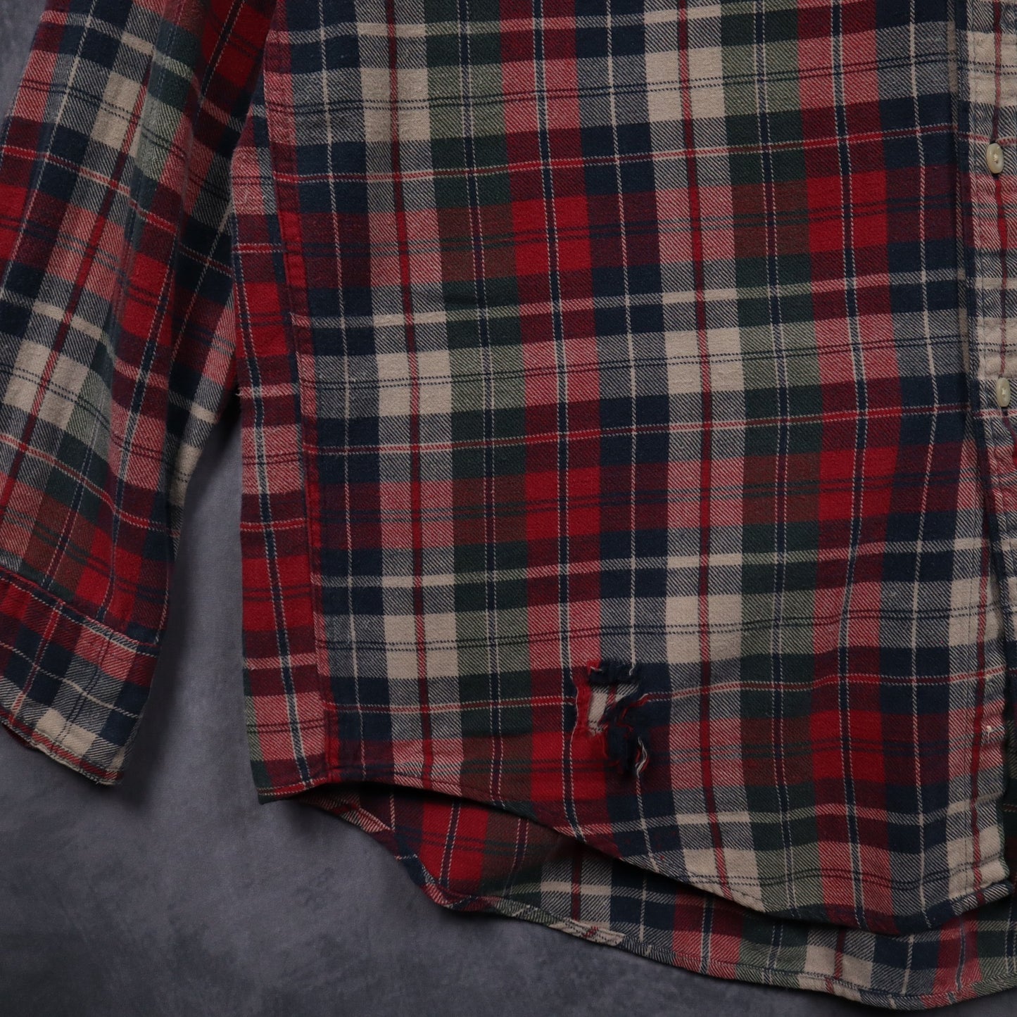 90s Red Chaps Ralph Lauren Plaid Flannel Shirt 4703