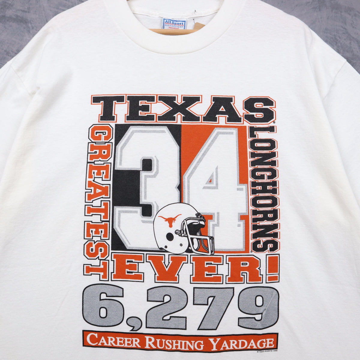 1998 White Texas Longhorns Ricky Williams Greatest Ever Shirt 5738