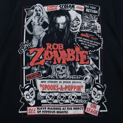 Early 2000s Black Rob Zombie Spooks-A-Poppin Shirt 5582