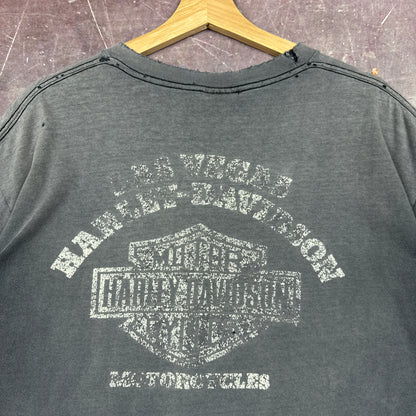 90s Faded Black Harley Davidson Shirt 3214