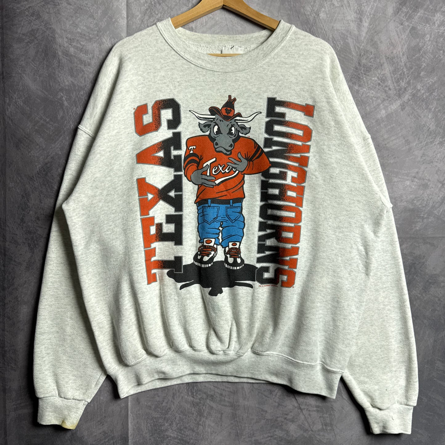 90s Grey Texas Longhorns Crewneck Sweatshirt 4444