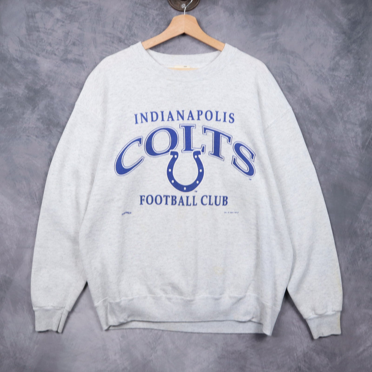 1993 Grey Indianapolis Colts Football Club Crewneck Sweatshirt 6438