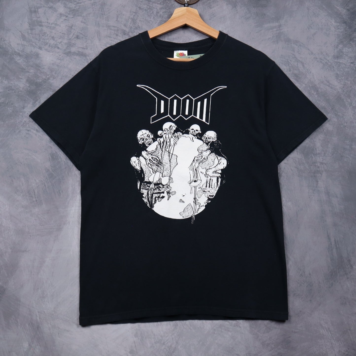 00s Black Doom Crust Punk Shirt 4959