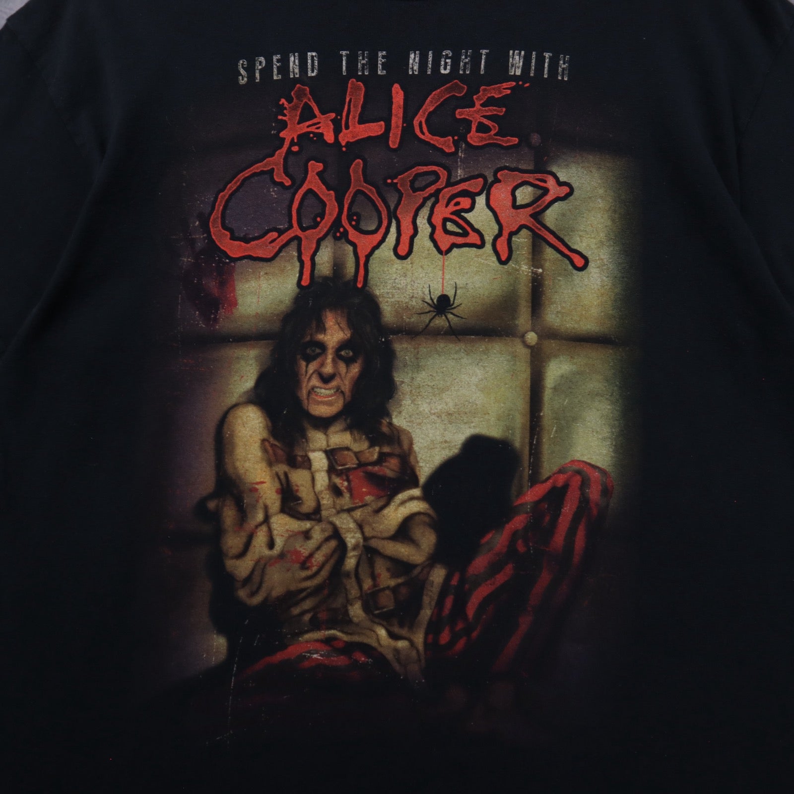 Late 2000s Black Alice Cooper Spend The Night With Shirt 5376