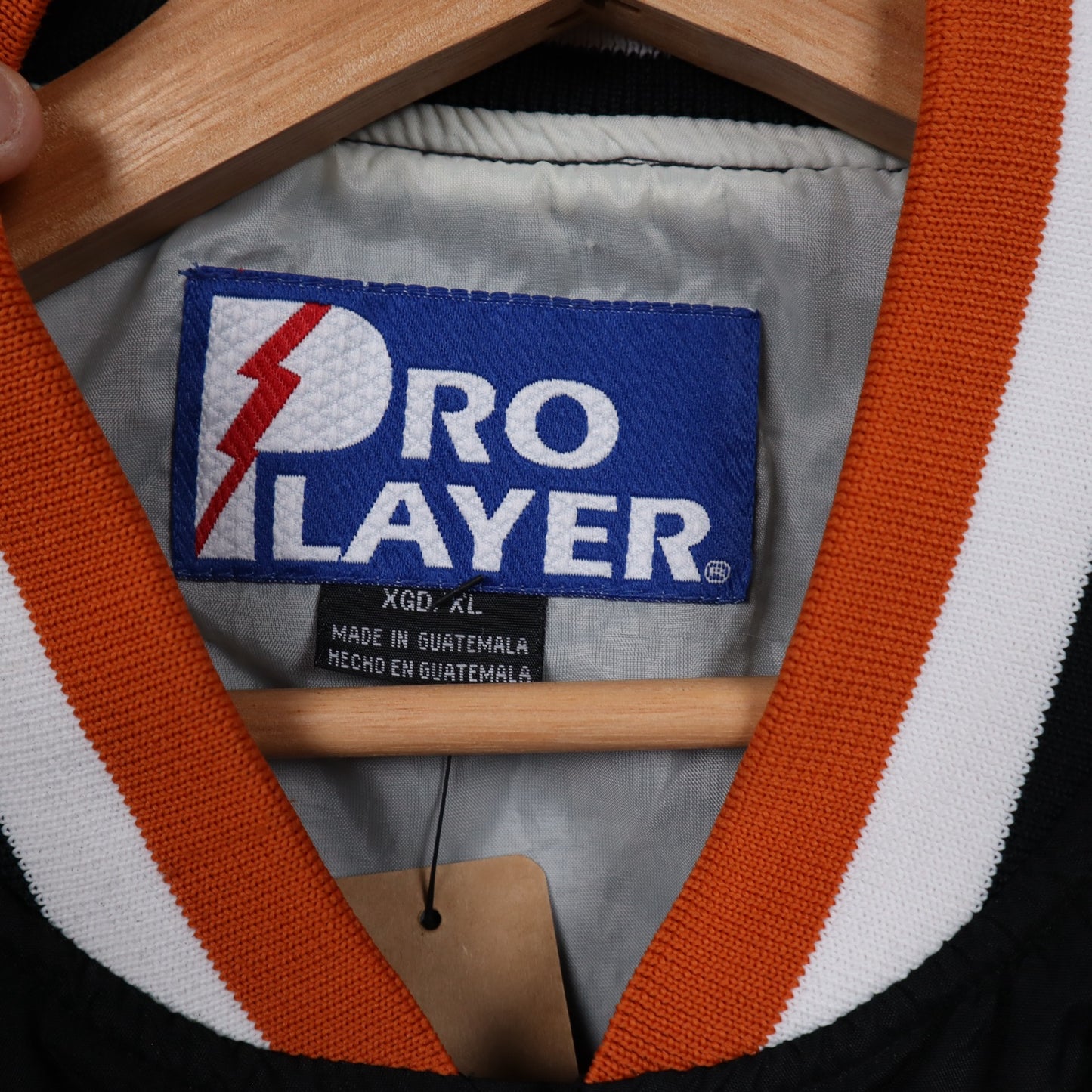 90s Black Texas Longhorns Pro Player Bomber Jacket 5944