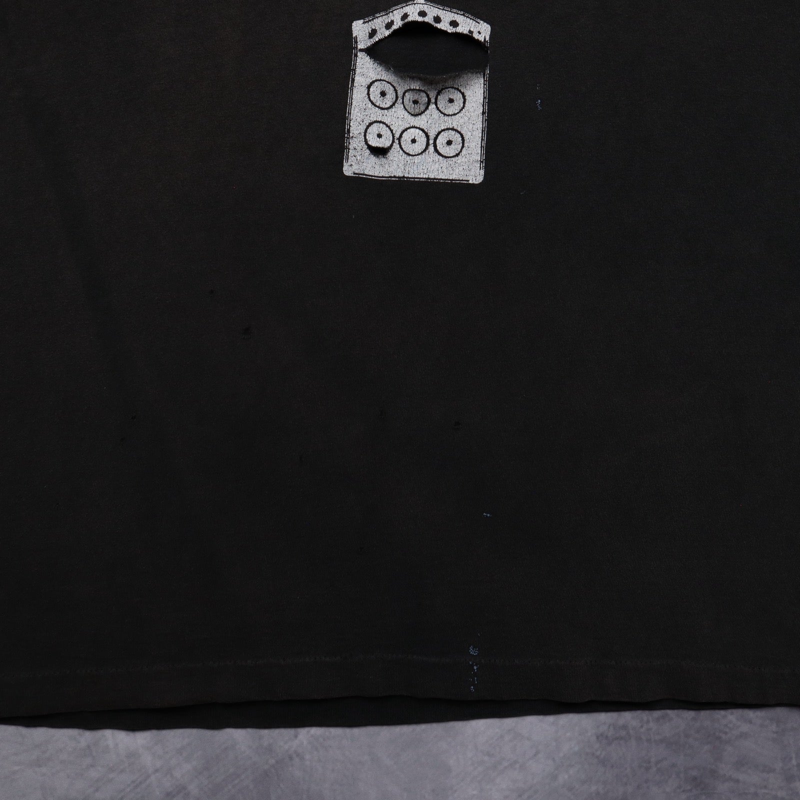 Early 90s Black KFJC 89.7FM Memorial World Tour Shirt 5369