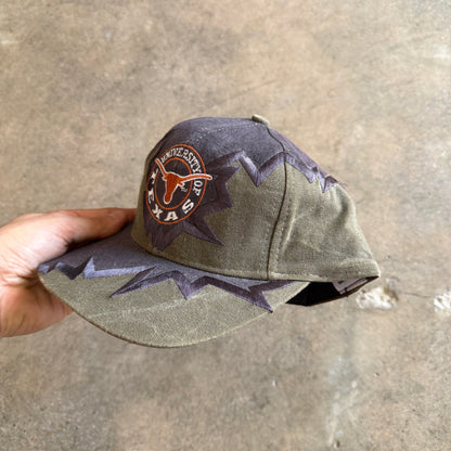 90s Green University of Texas Drew Pearson Snapback Hat 5766