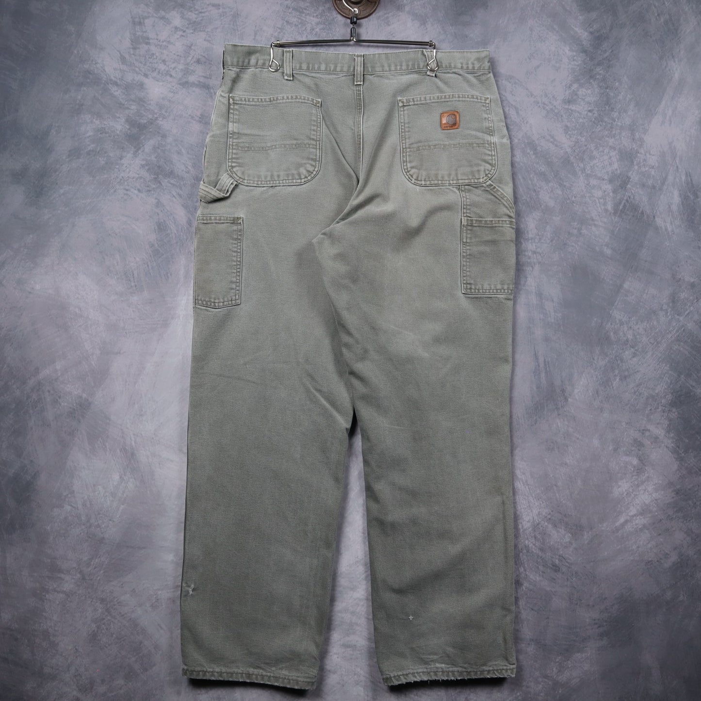 90s Faded Sage Green Carhartt Carpenter Pants 5244