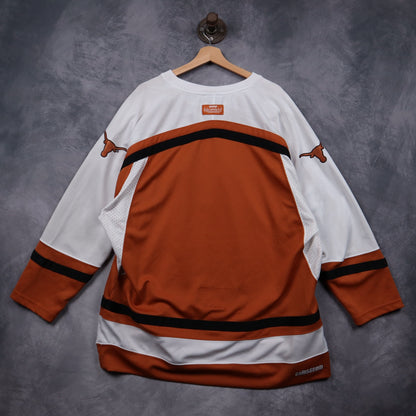 00s Orange Texas Longhorns Colosseum Hockey Jersey 5889