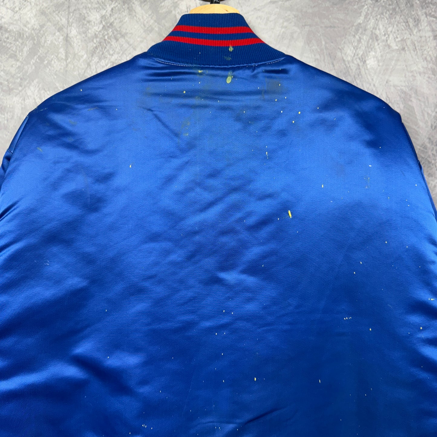 80s Blue New York Giants Satin Jacket 4083