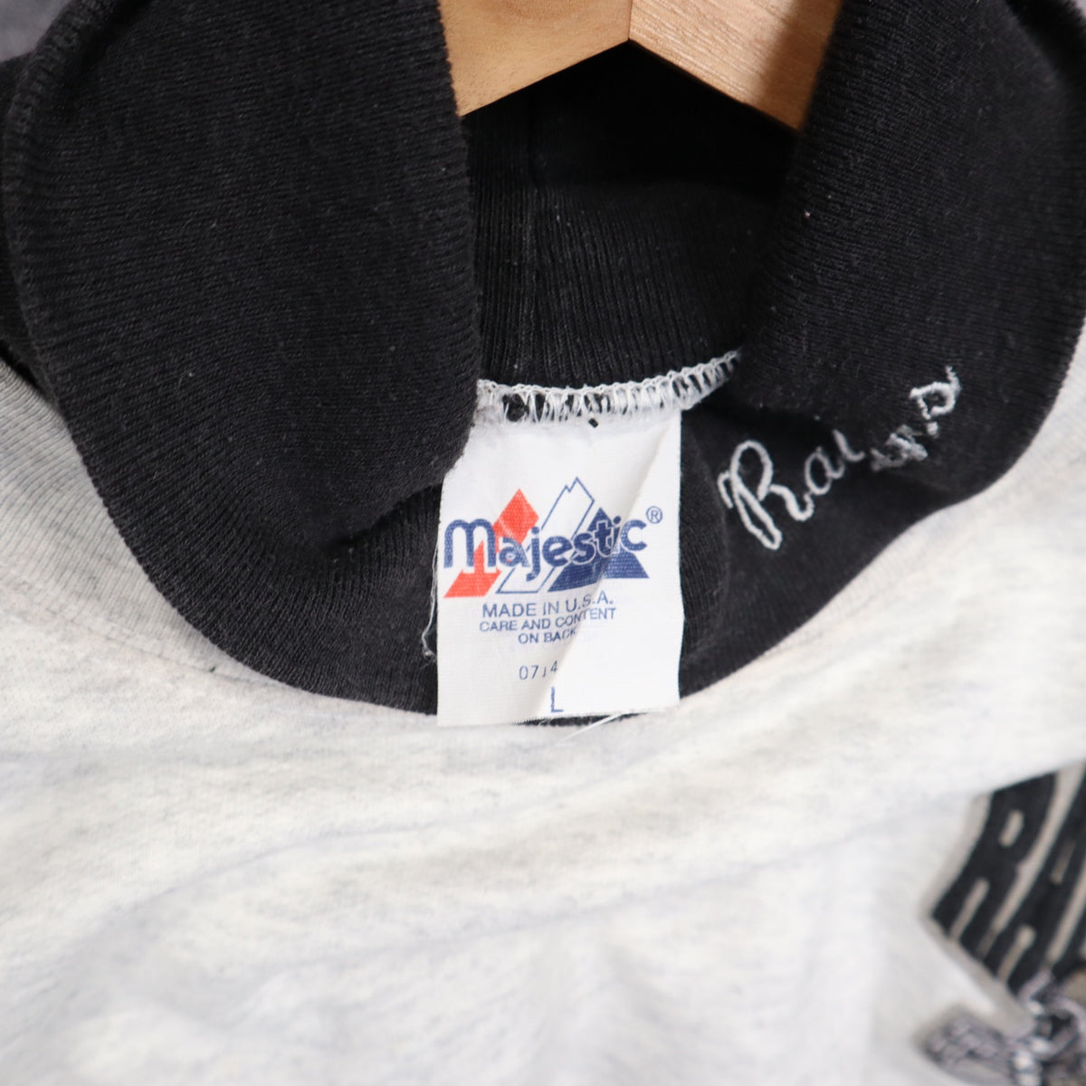 90s Grey Raiders Turtleneck Sweatshirt 6429