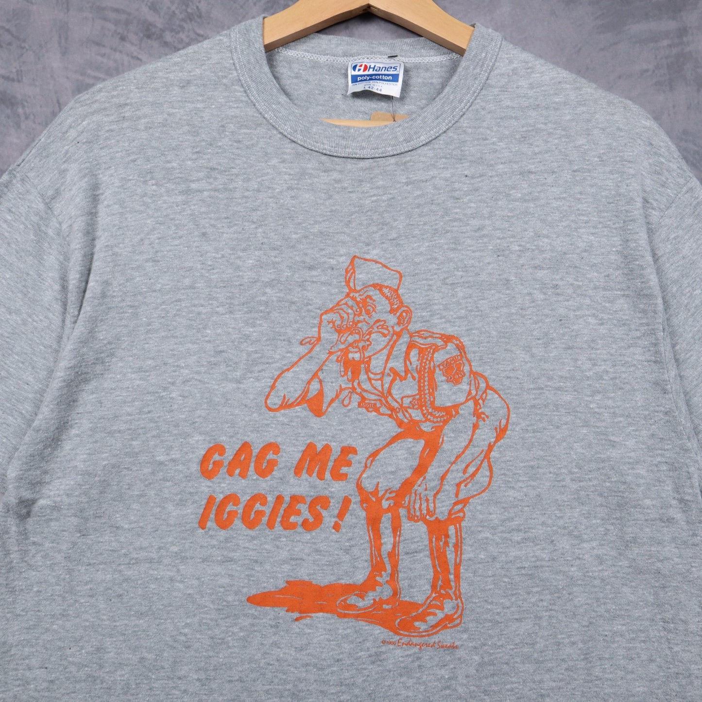 80s Grey Gag Me Iggies Shirt 5835