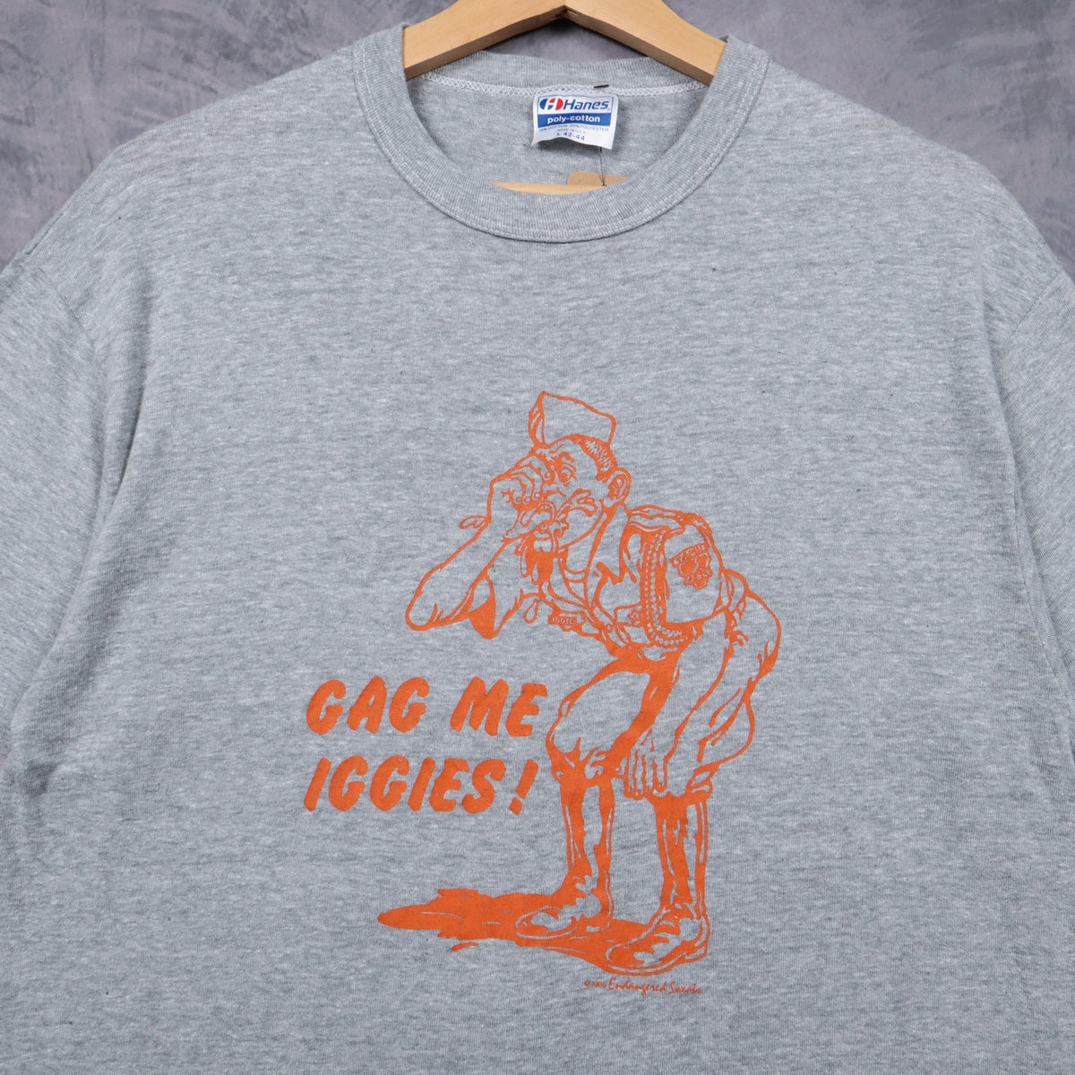 80s Grey Gag Me Iggies Shirt 5835