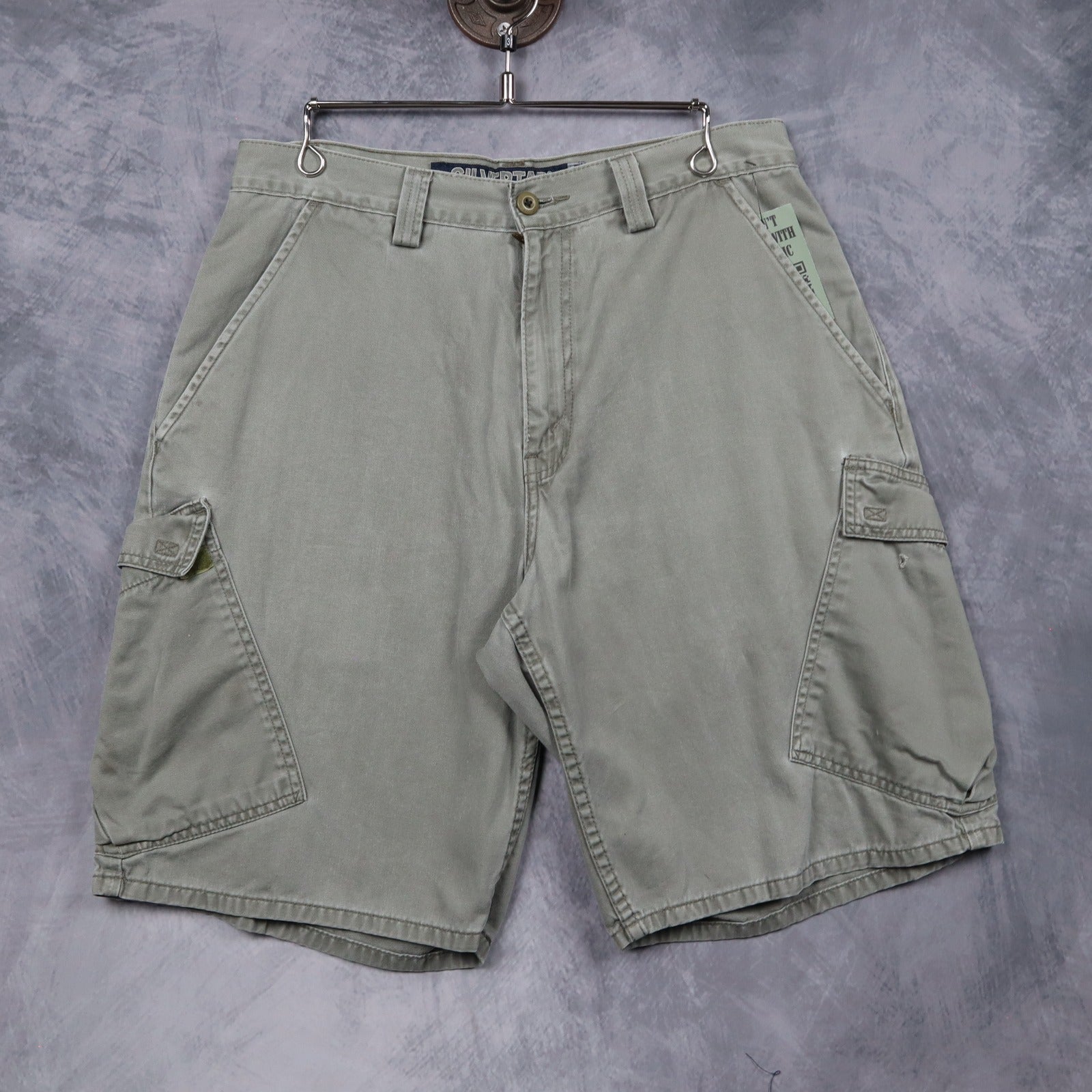 90s Green Levi's Silvertab Cargo Shorts 5184