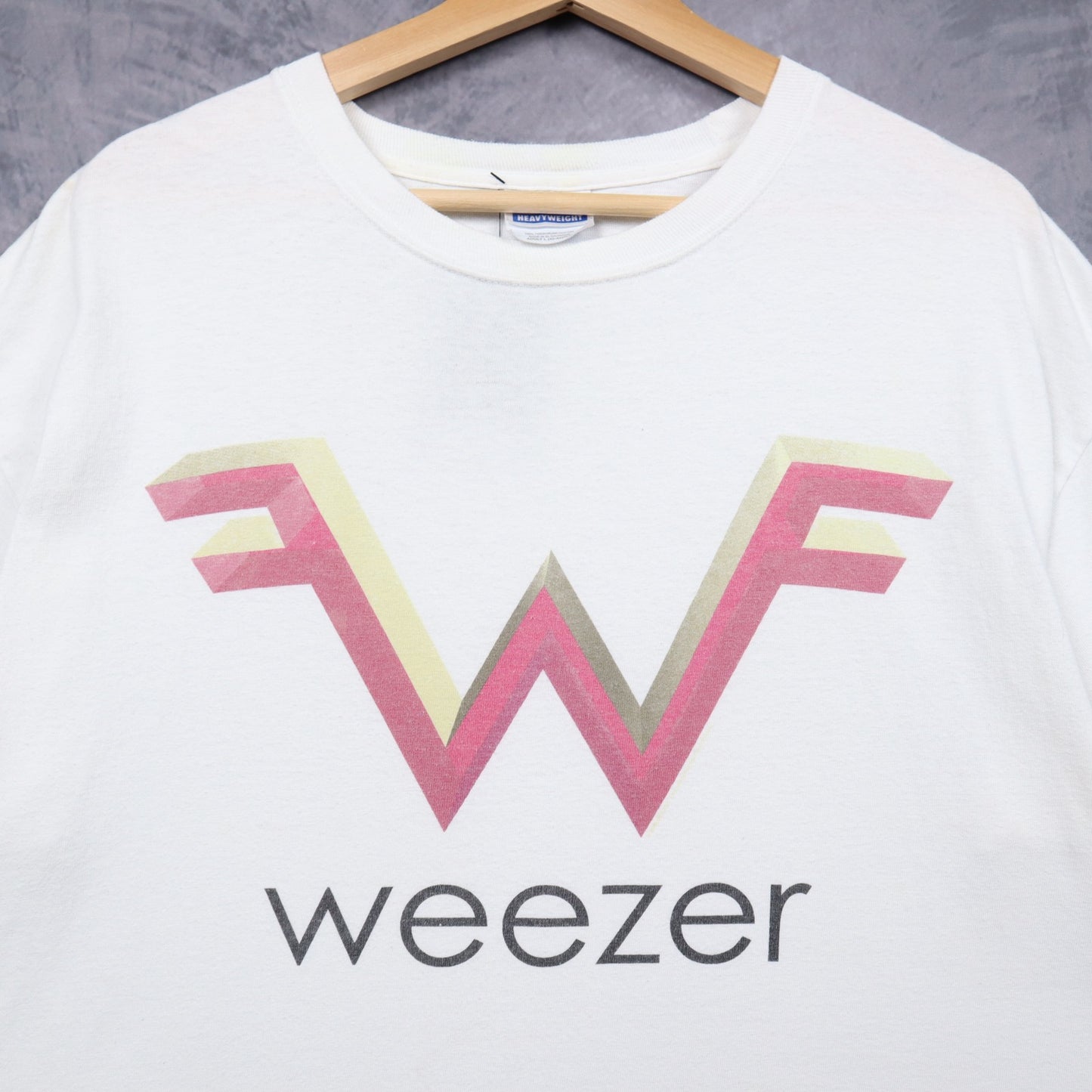 2001 White Weezer Green Album Logo Shirt 5161