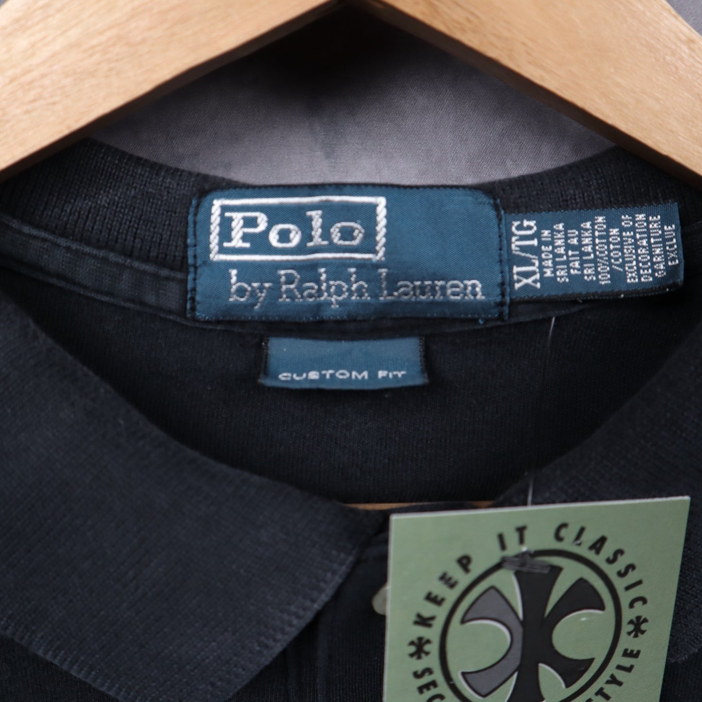 90s Black Polo Ralph Lauren Polo Shirt 5546