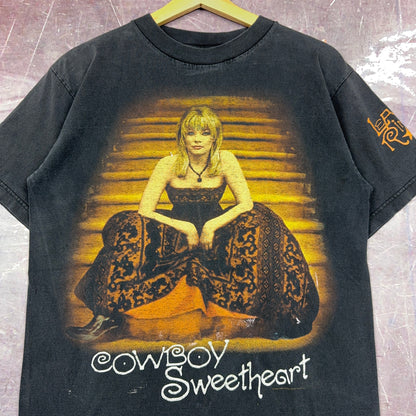 90s Faded Leann Rimes Cowboy Sweetheart Graphic Shirt M 2893