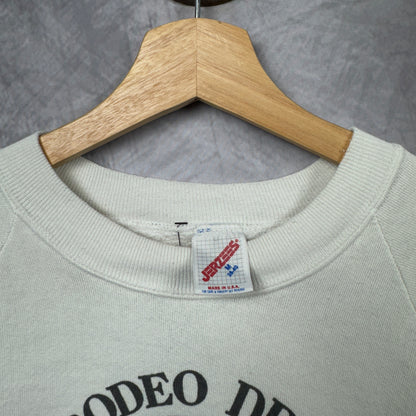 80s White Beverly Hills Ferrari Crewneck Sweatshirt 4005