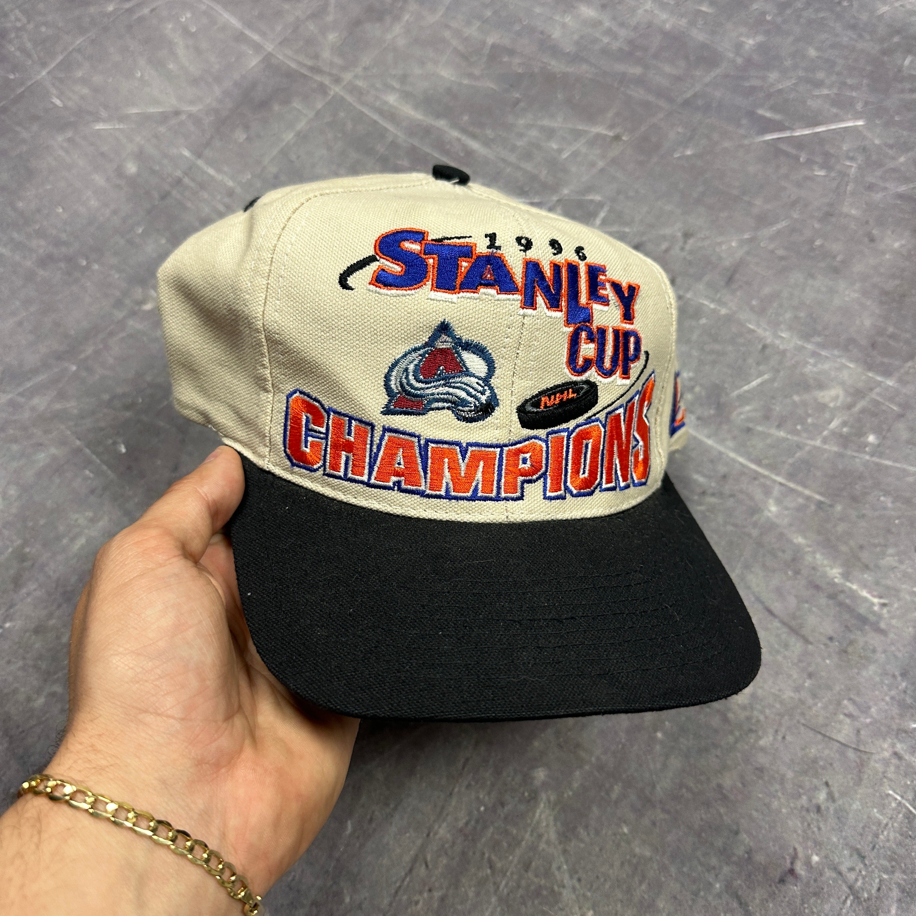 1996 Logo Athletic Colorado Avalanche Stanley Cup Champions Hat D53 ...