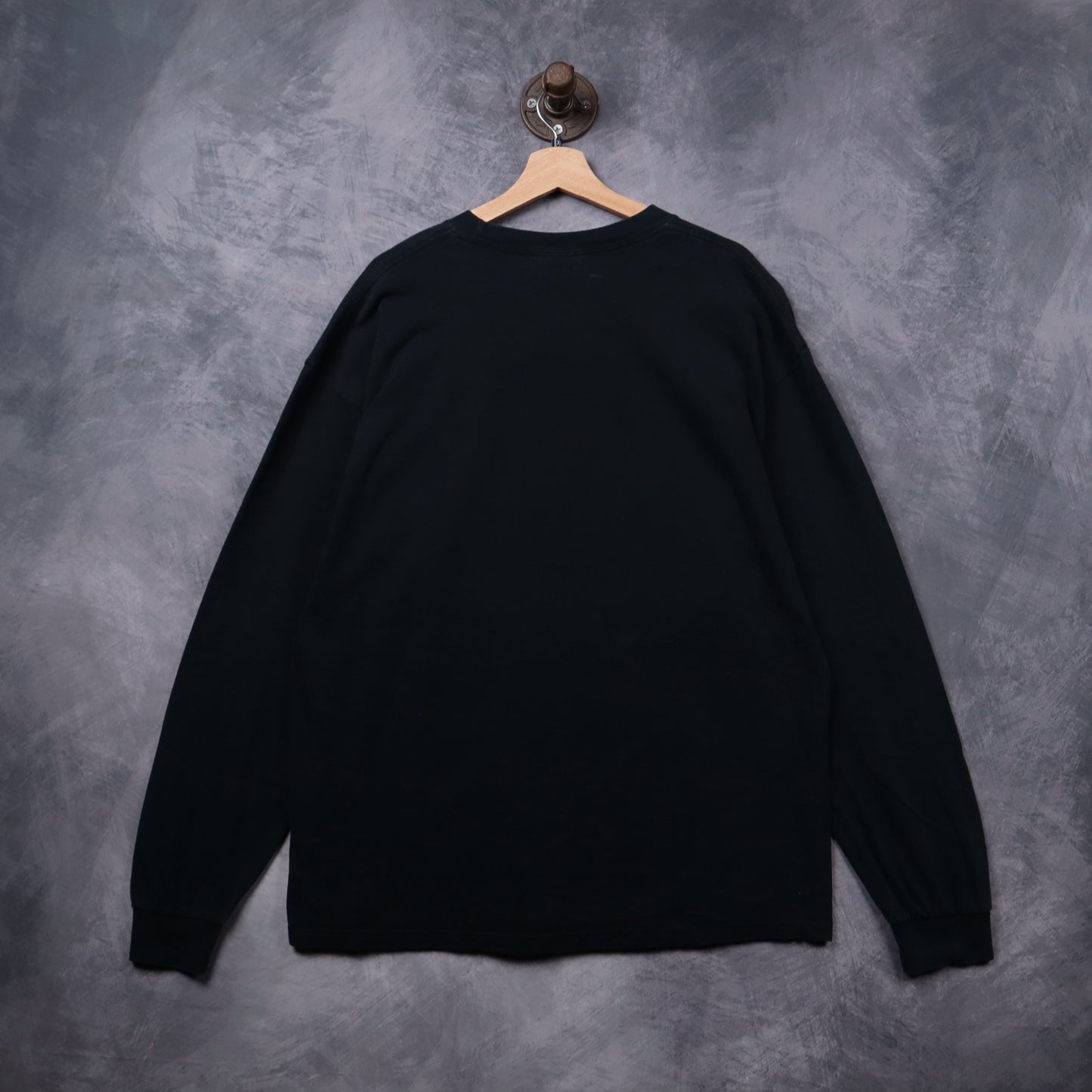 Early 2000s Black KUT 90.5 Austin Texas Ghost Long Sleeve Shirt 5381