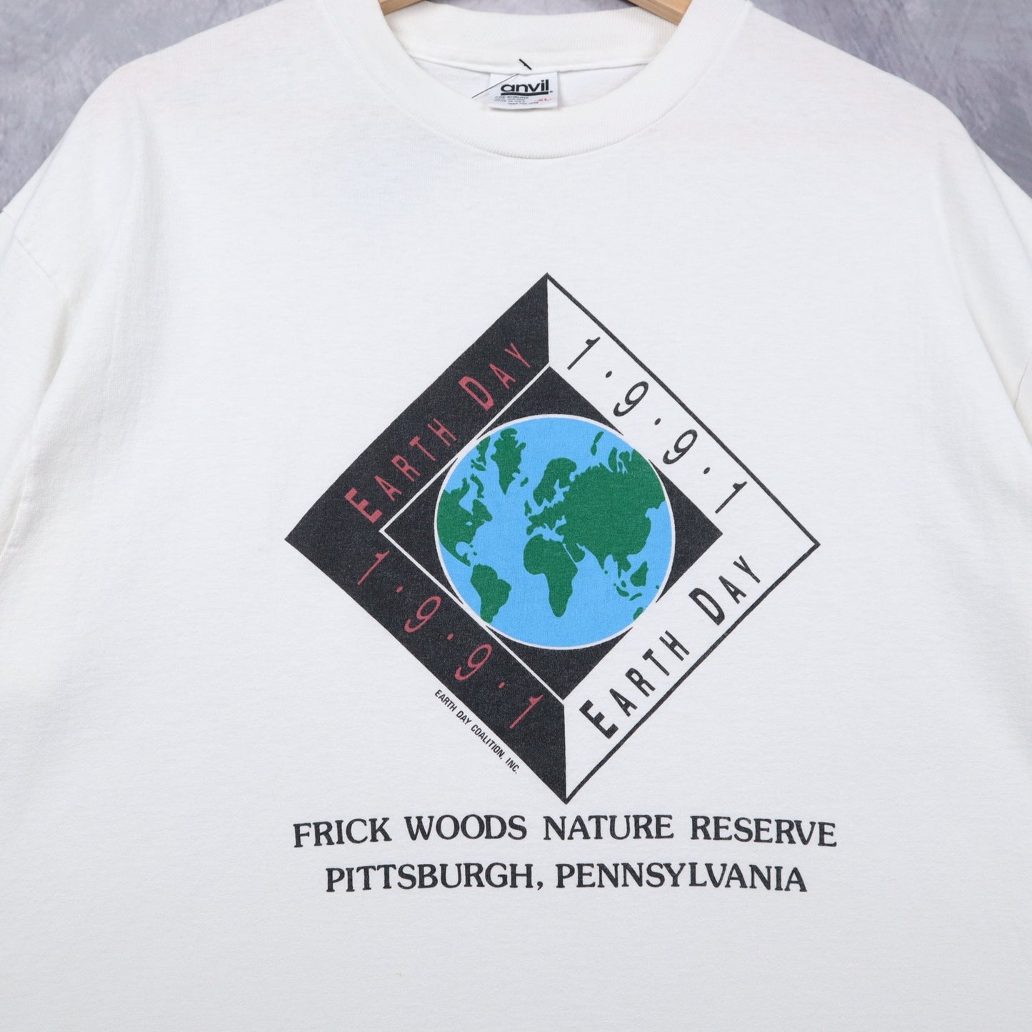 1991 White Earth Day Frick Woods Nature Reserve Pittsburgh Shirt 4642