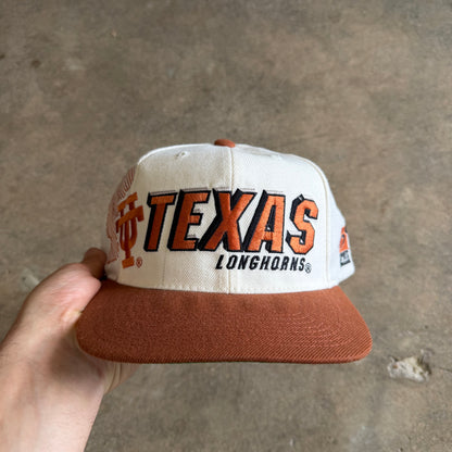90s White Texas Longhorns Sports Specialties Snapback Hat 5776