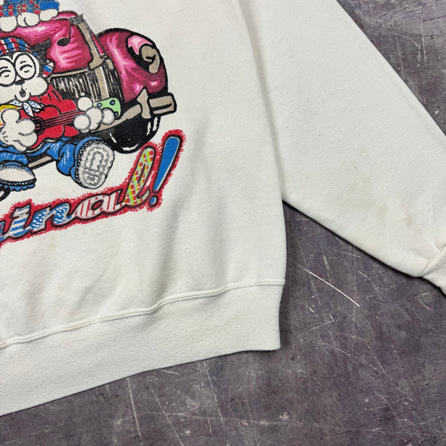 1994 White Betty Boop An American Original Graphic Crewneck Sweatshirt L 0054