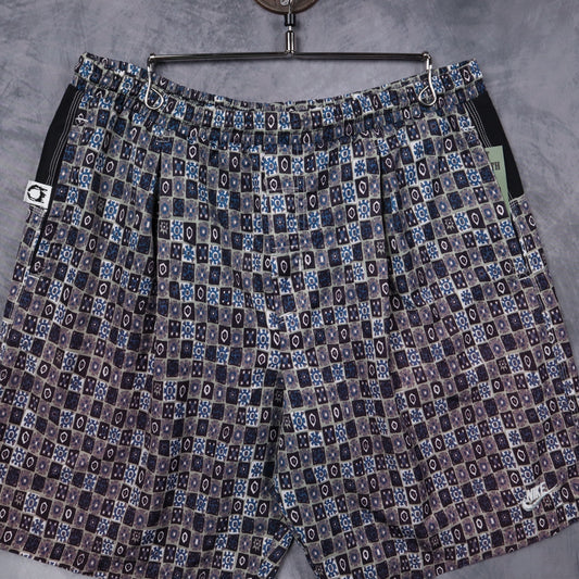 90s Blue Multi Nike Geometric Print Shorts 5201