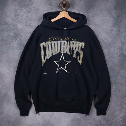 1995 Navy Blue Dallas Cowboys Hoodie 6611