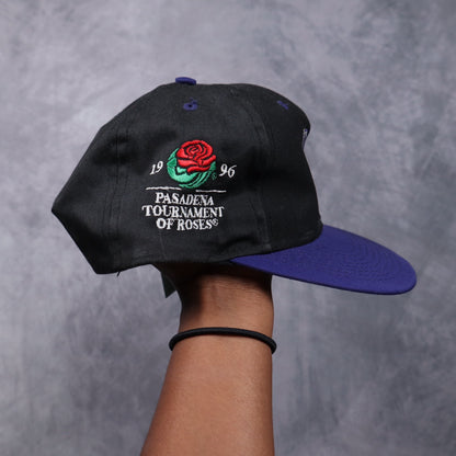 1996 Black Northwestern Wildcats Pasadena Rosebowl Snapback Hat 5563