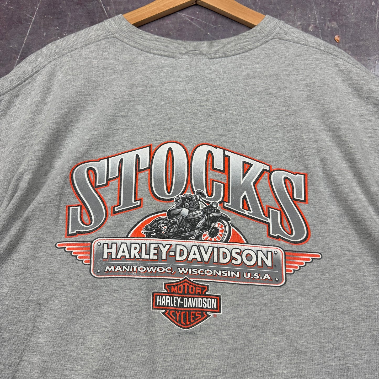 Early 00s Light Gray Cars Suck Harley Davidson Graphic Pocket Shirt XL 1034