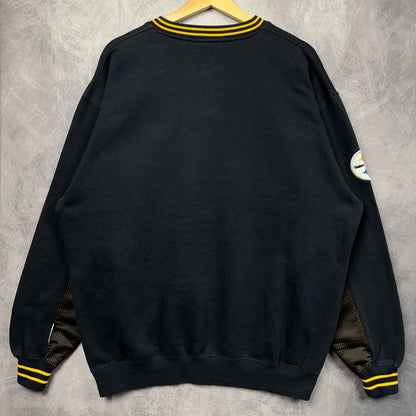 00s Black Pittsburgh Steelers Crewneck Sweatshirt 4270