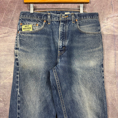 90s Medium Wash Faded Levi's 505 Denim Jeans 33x32 2065