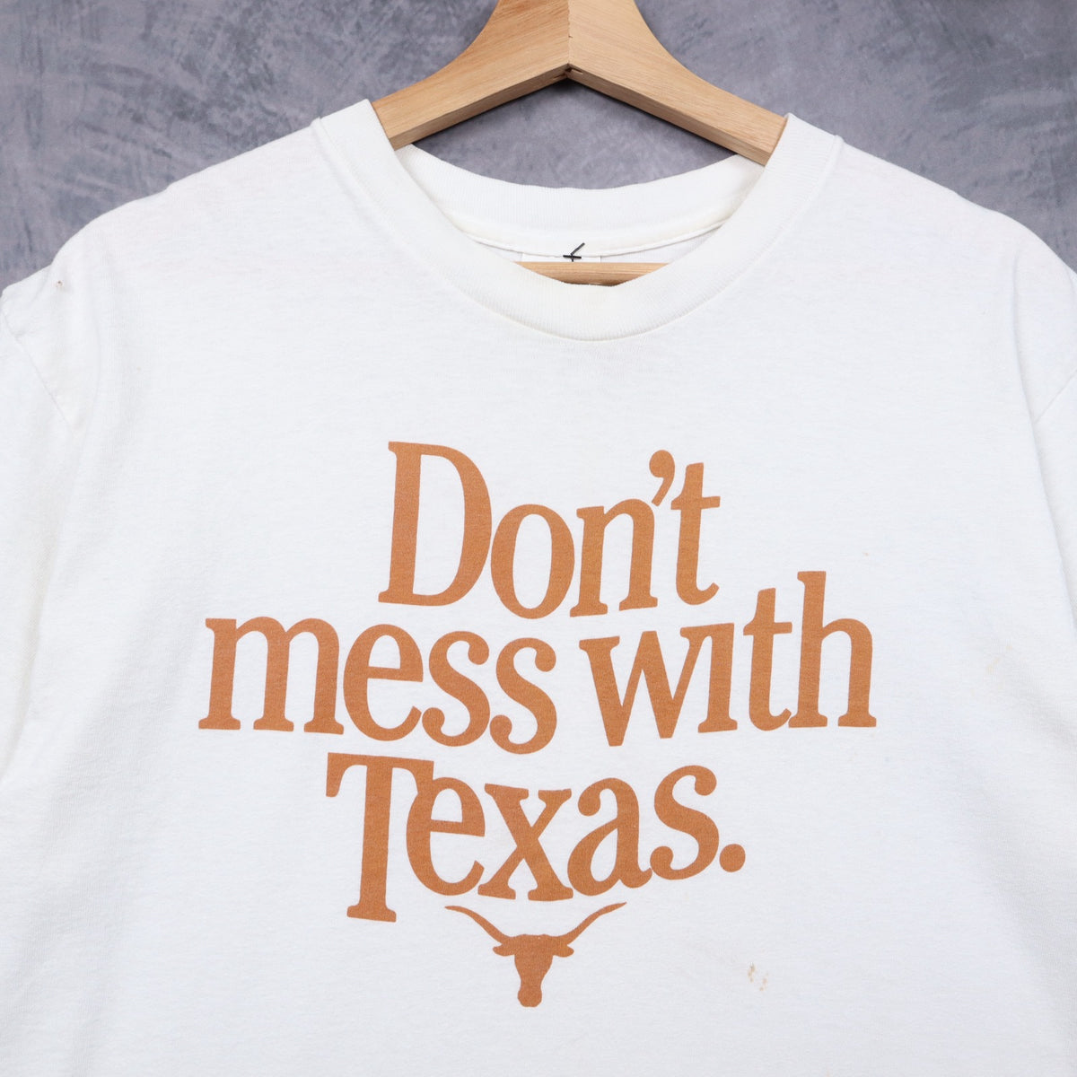 90s White Don't Mess With Texas Shirt 5750