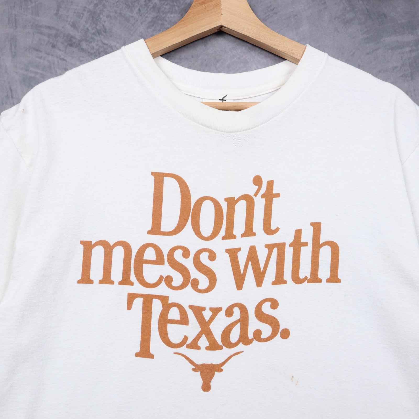 90s White Don't Mess With Texas Shirt 5750