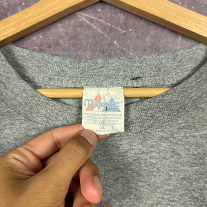 90s Heather Grey New York Knicks Basketball Graphic Shirt XL 2982
