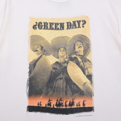 2001 White Green Day Warning Tour Shirt 4935