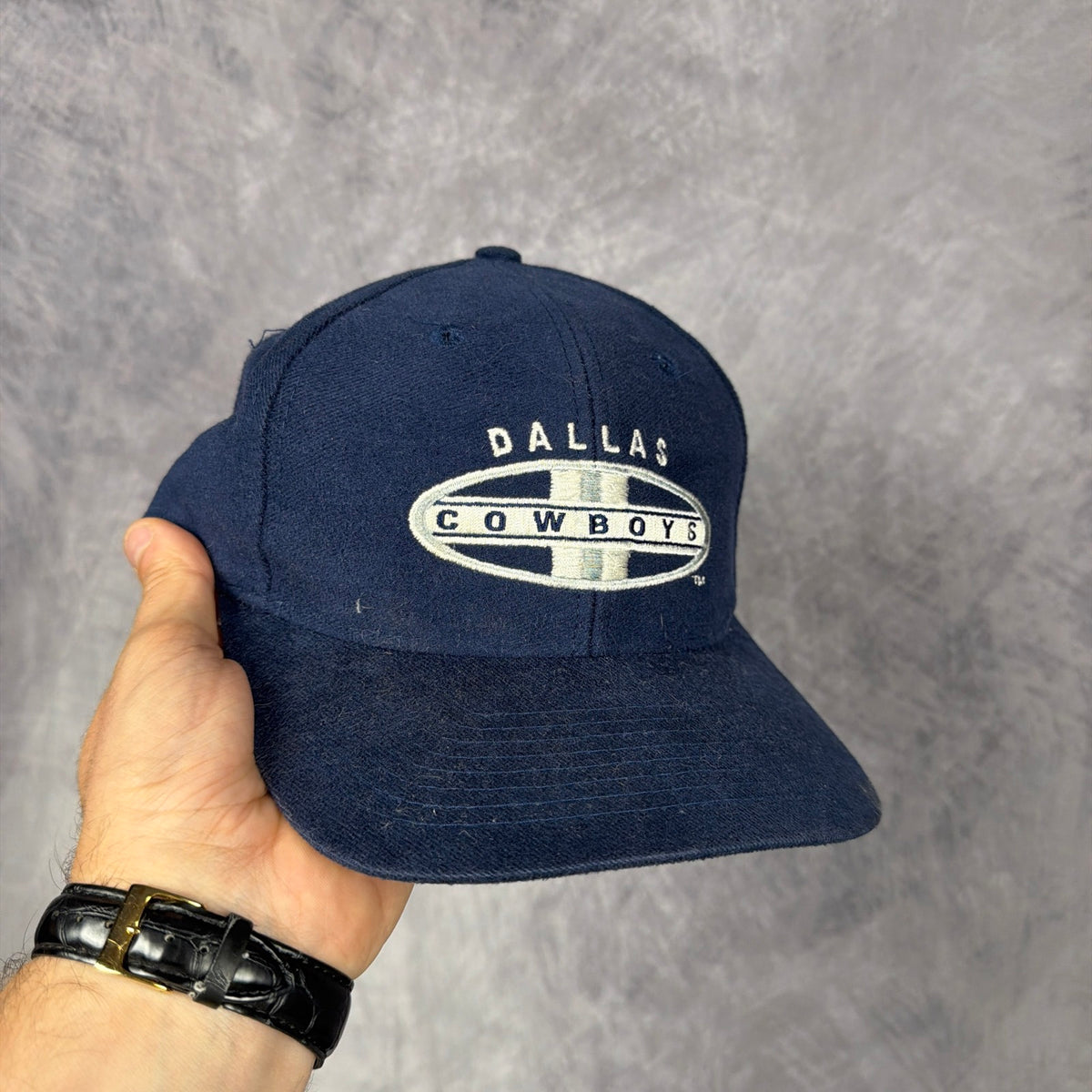 90s Navy Blue Dallas Cowboys Sports Specialties Snapback Hat 6871